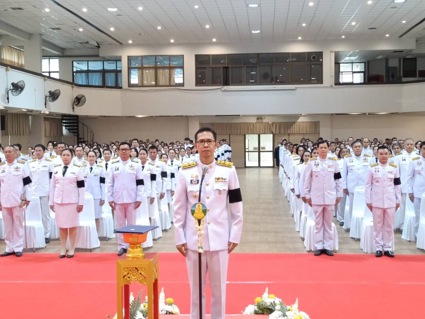 title - ส.ป.ก.อำนาจเจริญ ร่วมพิธีวางพุ่มดอกไม้และถวายราชสดุดี เนื่องในวันที่ระลึกพระบาทสมเด็จพระพุทธเลิศหล้านภาลัย